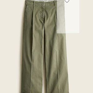 J. Crew Wide-leg pleated Chino Pant Size 10
